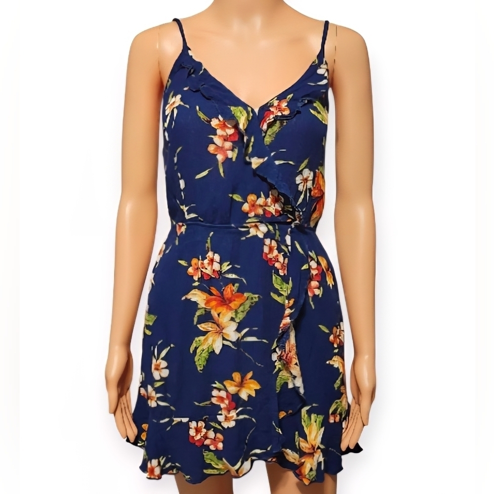 Ambiance Navy Floral Mini Dress - Picture 4 of 7